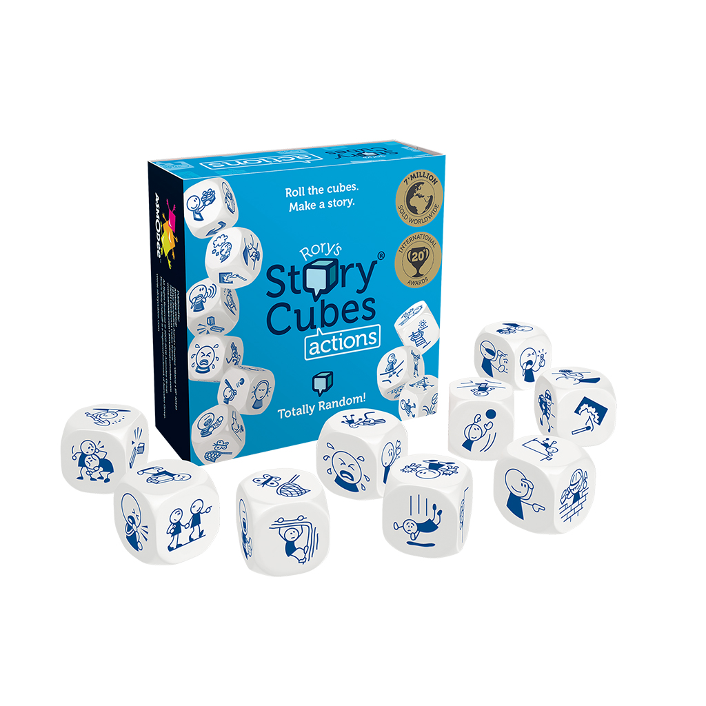 Rorys Story Cubes Actions Themed Cubes MAX Edition Large 30mm Cubes 